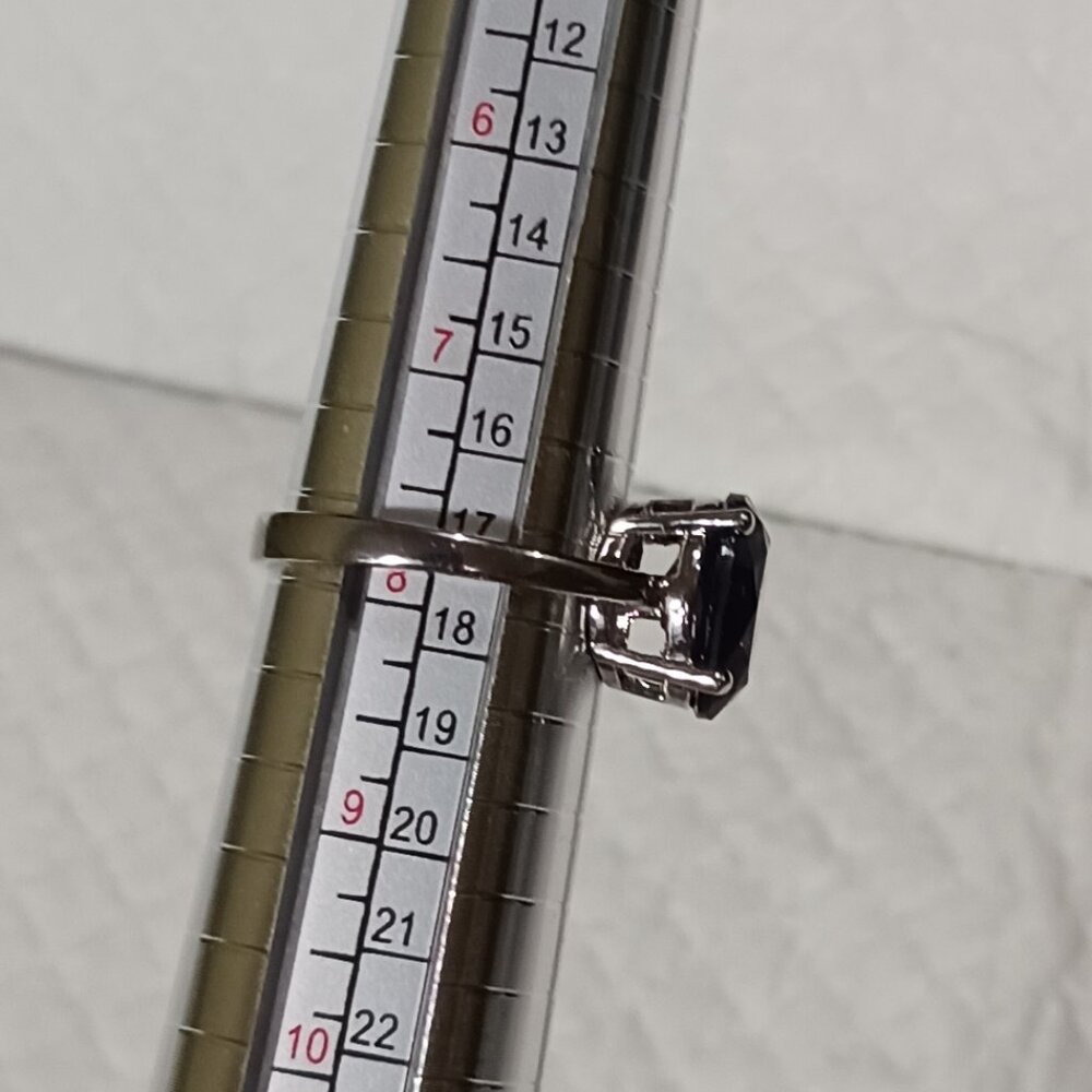 NWOT Silver Amethyst Fashion Jewelry Solitaire Ring Size 7.75 - Picture 14 of 15